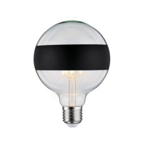 LED G125 anneau réfléch 600lm E27 2700K 6,5W 230V Noir mate gradable