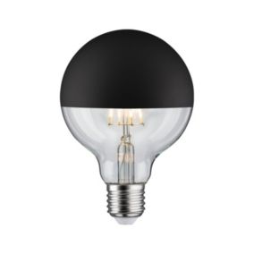LED G95 Calotte réflectrice 600lm E27 2700K 6,5W 230V Noir mate gradable