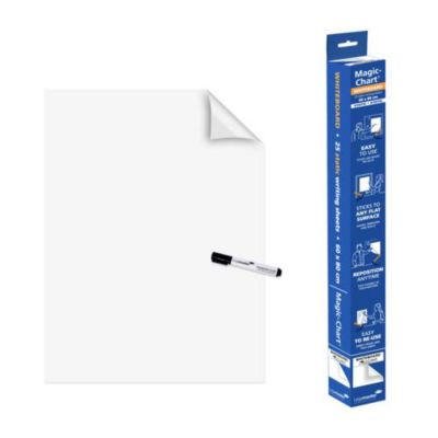 Legamaster Films pour tableau blanc Magic-Chart auto-adhésifs 60 x 80 cm, 25 feuilles