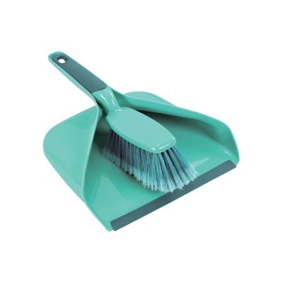 LEIFHEIT 41410 Kit de balayage manuel Classic avec collecteur, balai pratique, pelle-balayette solide avec levre en caoutchouc