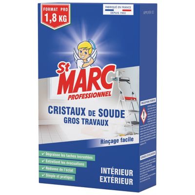 Lessive à base de cristaux de Soude 1,4KG STARWAX, 1593732, Peinture et  droguerie