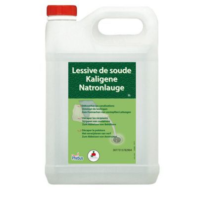 Lessive de soude décapant et nettoyant Phebus 5L