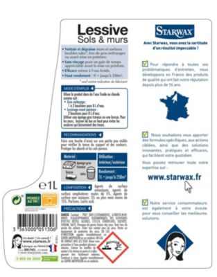 Lessive sols et murs Starwax 1L