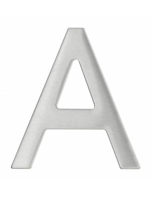 Lettre A inox H.76mm adhésif - THIRARD