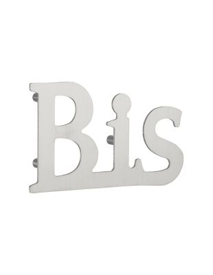 Lettre Bis à visser, inox, H.80mm - THIRARD
