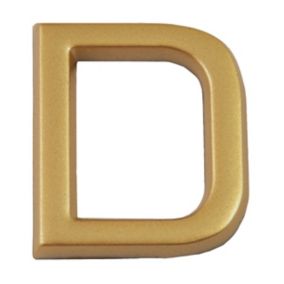 Lettre de rue à coller modèle "D" en polychlorure de vinyle (PVC) Chapuis H.37 mm