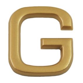 Lettre de rue à coller modèle "G" en polychlorure de vinyle (PVC) Chapuis H.37 mm