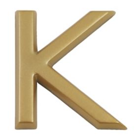 Lettre de rue à coller modèle "K" en polychlorure de vinyle (PVC) Chapuis H.37 mm