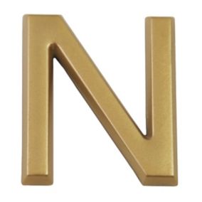 Lettre de rue à coller modèle "N" en polychlorure de vinyle (PVC) Chapuis H.37 mm