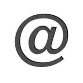 Lettre décoratives acier "@"
