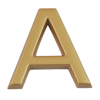 Lettres Alphabet Doré Adhesifi Autocollant