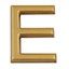 Lettre dorée "E" en relief