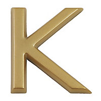 Lettre dorée "K" en relief