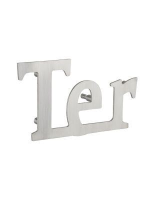 Lettre Ter à visser, inox, H.80mm - THIRARD