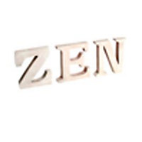 Lettres décoratives bois "ZEN"