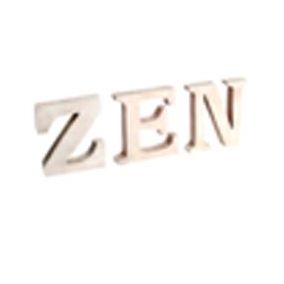 Lettres décoratives bois "ZEN"