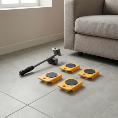 Lève-meuble à roulettes 35 x 10 charge max 150kg Diall