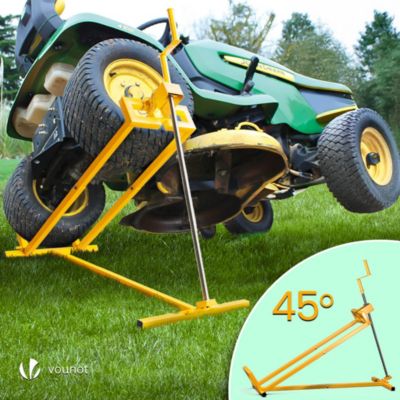 Leve tracteur Tondeuse Supporte 400 kg max Jaune VOUNOT