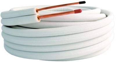 LIAISON FRIGORIFIQUE CLIMATISATION CUIVRE BI TUBE NUE 1/4 3/8 M1 EN 7 METRES
