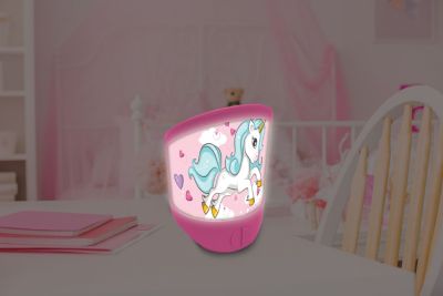 Licorne Veilleuse 2-en-1 Murale & Table