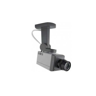 LIFEBOX lot de 2 Caméras factices avec LED rouge clignotante pour dissuader les voleurs