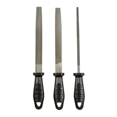 Lime vendue par 3 SF19 double face acier T8 200mm poignée noir