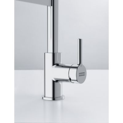 Lina FC 6087.031 Mitigeur cuisine, 205 x 410 mm, semi-pro avec douchette extractible, Chrome/Noir (115.0626.085)