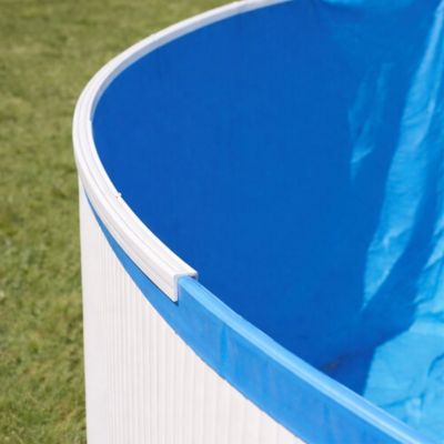 Liner bleu pour piscine métal intérieur 6,10 x 3,60 x 1,32 m
