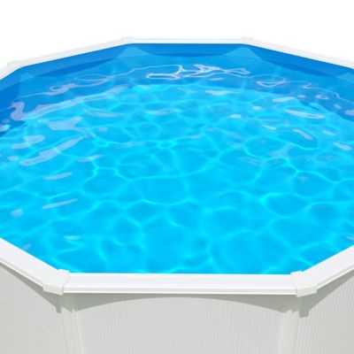 Liner bleu pour piscine métal intérieur 6,10 x 3,60 x 1,32 m