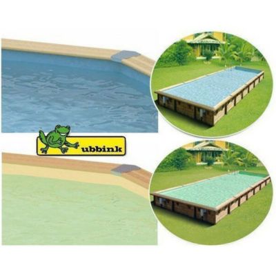 Liner de remplacement piscine bois Ubbink 3 épaisseurs   3 coloris   multiples dimensions   Liner 75/100ème   Bleu   Bleu
