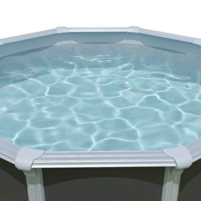 Liner gris piscine métal 5,50 x 1,32 m