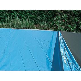 Liner overlap AQUABLUE Aqualux bleu 20/100eme piscine ronde 3.0m x 0.9m