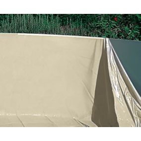 Liner piscine hors-sol ovale Toi SWIMPOOL 550X366X132cm couleur sable