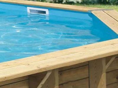 Liner piscine hors-sol Ubbink 355x505xH120cm 60/100ème coloris bleu