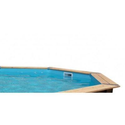 Liner piscine hors-sol Ubbink 355x505xH120cm 60/100ème coloris bleu