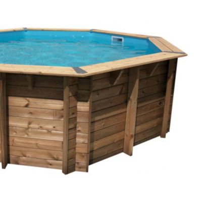 Liner piscine hors-sol Ubbink 400x640xH130cm 75/100ème coloris bleu