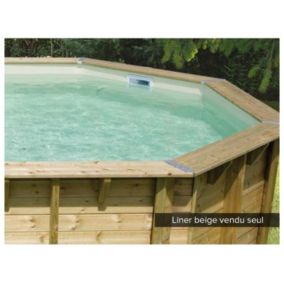 Liner seul Beige pour piscine bois Azura 4,30 x 3,00 x 1,26 m - Ubbink