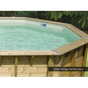 Liner seul Beige pour piscine bois Azura 5,05 x 3,50 x 1,26 m - Ubbink