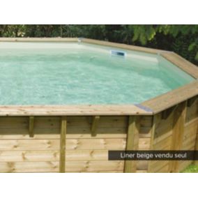 Liner seul Beige pour piscine bois Océa diamètre 4,30 x 1,20 m - Ubbink