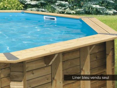Liner seul Bleu pour piscine bois Océa diamètre 4,30 x 1,20 m - Ubbink