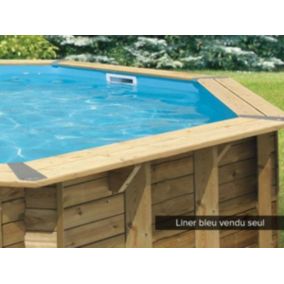 Liner seul Bleu pour piscine bois Océa diamètre 4,30 x 1,20 m - Ubbink