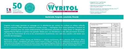 Lingettes désinfectantes multi-usages x50 Wyritol