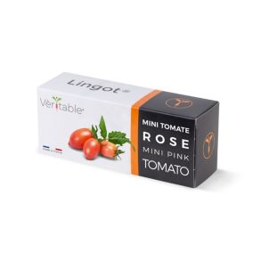 Lingot® pour potager d'intérieur Véritable® variété "Mini tomate rose" plantation toute l'année