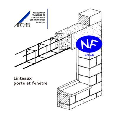 Linteau portes fenêtre 8 x 12 cm L.3 m