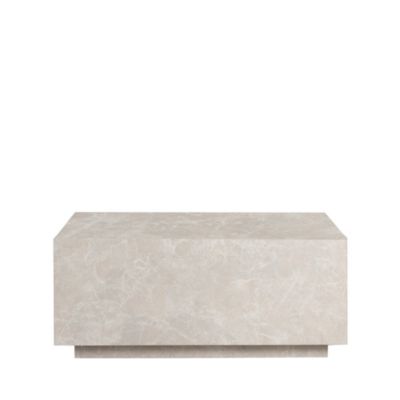 Lipani - Table basse effet marbre 90x50cm - Grège