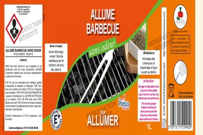 Liquide Allume-barbecue Phebus en bouteille capacité 1 L