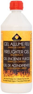 Liquide allume-feu en gel Pyrofeu en bouteille capacité 1 L