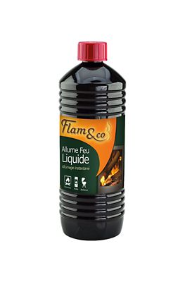 Liquide allume-feu Flam & Co en bouteille capacité 1 L