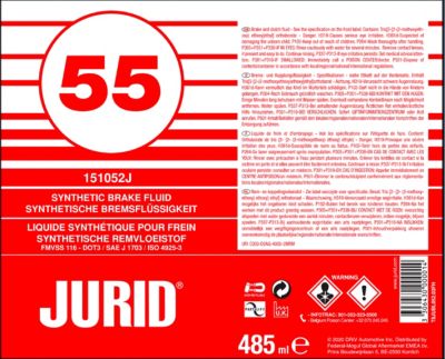 Liquide de frein JURID 55DOT3 485 ml