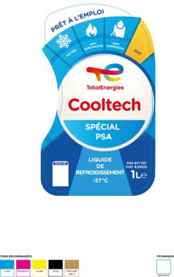 Liquide de refroidissement Total special PSA -37°C